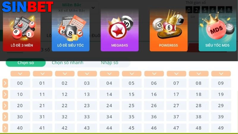 Loại hình chơi Lô đề Sinbet phổ biến