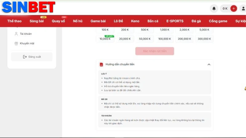 Đừng quên kiểm tra điều kiện rút tiền tại nhà cái