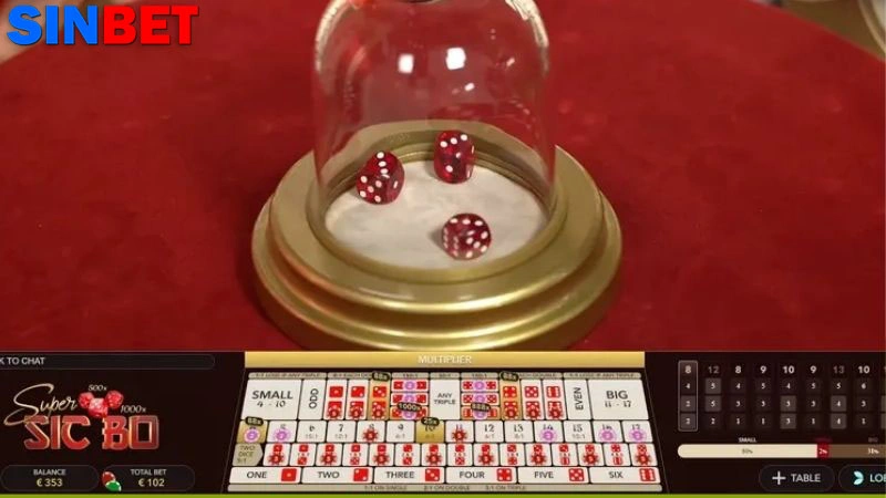 Các loại cược phổ biến trong Sicbo tại Sinbet